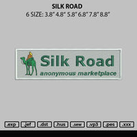 Skill Road Embroidery File 6 sizes