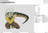 Soul Eater v2 Embroidery File 6 sizes