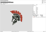 Spartan 02 Embroidery File 6 sizes