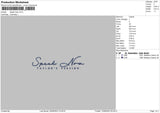 Speak Now Embroidery File 6 sizes