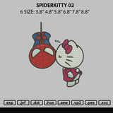Spiderkitty 02 Embroidery File 6 sizes
