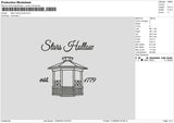 Stars Hollow Embroidery File 6 sizes