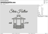 Stars Hollow Embroidery File 6 sizes