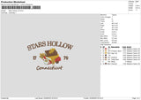 Stars Hollow V2 Embroidery File 6 sizes