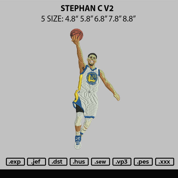 Stephan C V2 Embroidery File 6 sizes