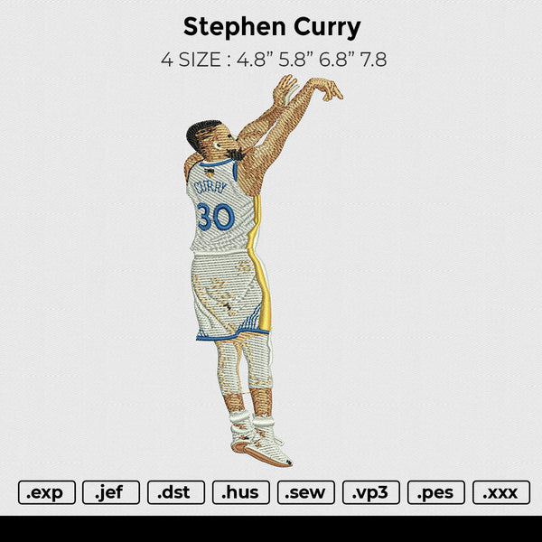 Stephen Curry Embroidery