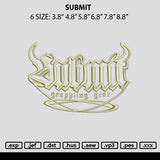 Submit Embroidery File 6 sizes