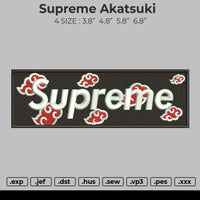 Supreme Akatsuki Embroidery