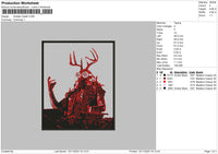 Sudden Embroidery File 6 sizes