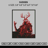 Sudden Embroidery File 6 sizes