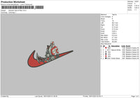 Swoosh Gow Embroidery File 6 sizes