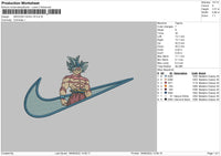 swoosh goku v5 Embroidery