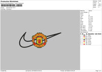 Swoosh United Embroidery File 6 sizes