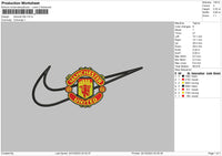 Swoosh United Embroidery File 6 sizes