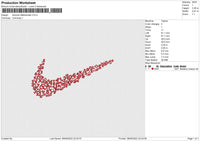 swoosh math Embroidery