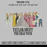 Taylor 1710 Embroidery File 6 sizes