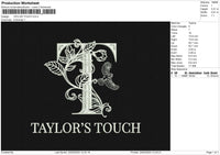 Taylortext 2402 Embroidery File 6 sizes