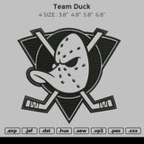 Team Duck Embroidery