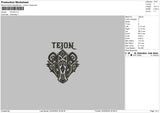 Tejonsatin Embroidery File 6 sizes