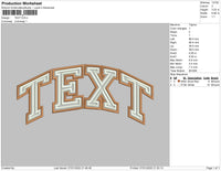 Text Embroidery