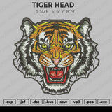 Tiger Head Embroidery