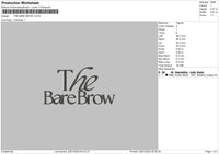 Baretext Embroidery File 6 sizes