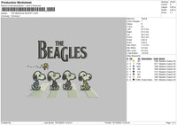 Snoopy 1910 Embroidery File 6 sizes