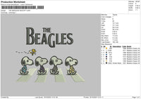 Snoopy 1910 Embroidery File 6 sizes