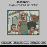 Boondocks Embroidery File 6 sizes