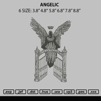 Angelic Embroidery File 6 sizes