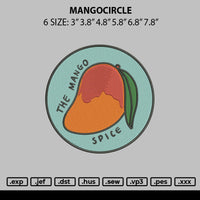 Mangocircle Embroidery File 6 sizes