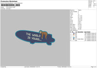 The World Embroidery File 6 sizes