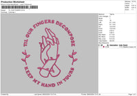 Finger 0702 Embroidery File 6 sizes