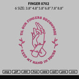 Finger 0702 Embroidery File 6 sizes