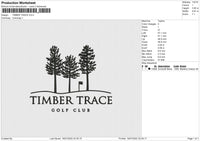 TIMBER TRACE Embroidery