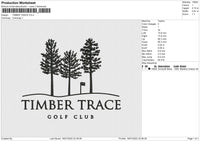 TIMBER TRACE Embroidery