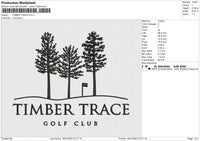 TIMBER TRACE Embroidery