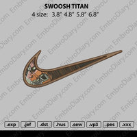 Swoosh Titan Embroidery