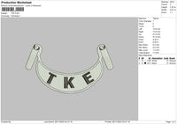 Tke EMbroidery File 6 sizes