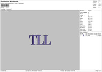 Tll Embroidery File 6 sizes