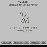 Tm Logo Embroidery File 6 sizes