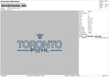 Toronto Text Embroidery File 6 sizes