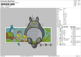 Totoro 002 Embroidery File 5 sizes