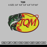 Tqm Embroidery File 6 sizes