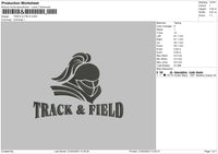 Tracknfield Embroidery File 6 sizes