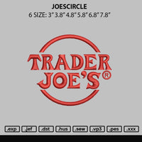 Joescirlce Embroidery File 6 sizes