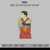 Trae Embroidery File 6 sizes