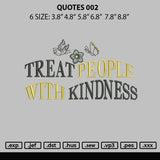 Quotes 002 Embroidery File 6 sizes