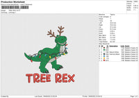 TREE REX Embroidery