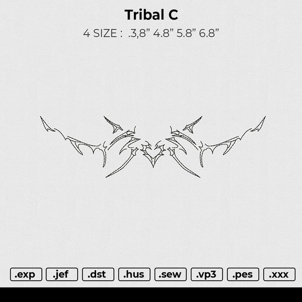 Tribal C Embroidery